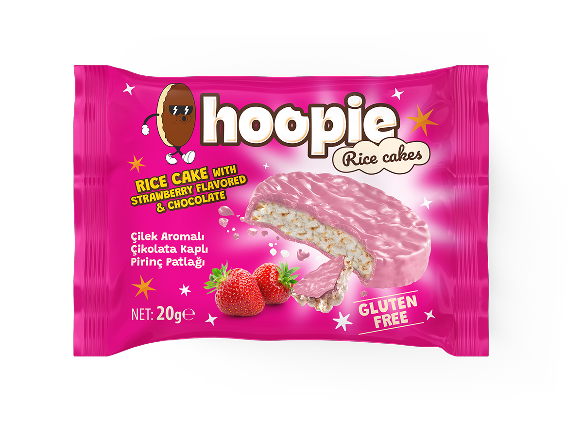 Rice Cake with Strawberry Flavored &amp; Chocolate - 24x20g